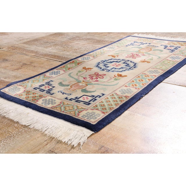 Beige Vintage Chinese Art Deco Rug, 02'03 X 04'07 For Sale - Image 8 of 10