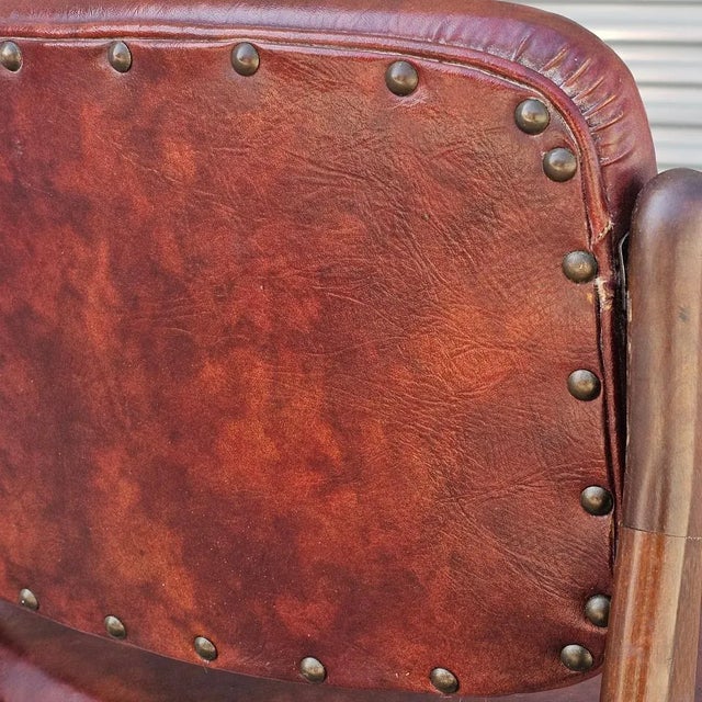 Oxblood Red Mid Century Arne Vodder Elle Accent Chair For Sale - Image 8 of 12