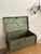 Early 20th Century Rustic Green Painted Wooden Storage Chest or Trunk For Sale - Image 13 of 14