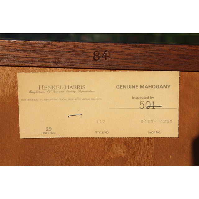 Henkel-Harris Mahogany Nightstands—A Pair For Sale - Image 14 of 18