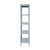 Worlds Away Matthew Izzo Home - Danielle Light Blue Four Shelf Rattan Etagere With Decorative Back For Sale - Image 4 of 8