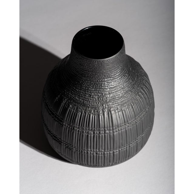 Black Porcelain Vase Trio by Martin Freyer and Elsa Fischer-Treyden for Rosenthal, 1960s, Set of 3 For Sale - Image 13 of 18