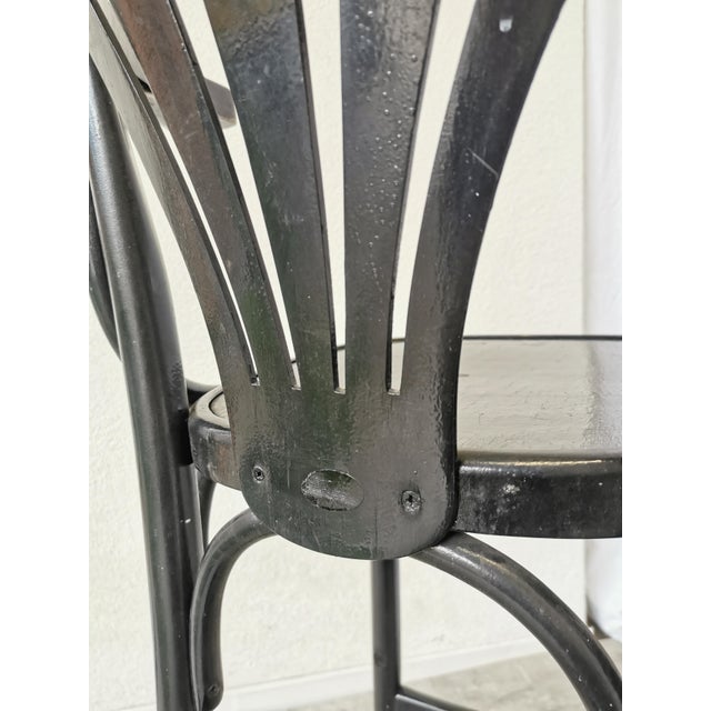 1970s Mid-Century Black Bentwood Bar Chair in the style of Thonet, 1970s For Sale - Image 5 of 18