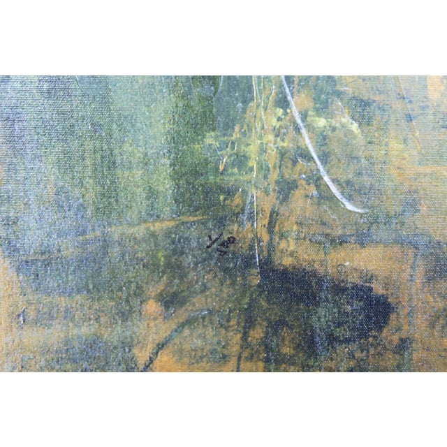 Textile Calais by Paul Vernes Giclee Canvas Print 1/500 Abstract Landscape France 80" For Sale - Image 7 of 13