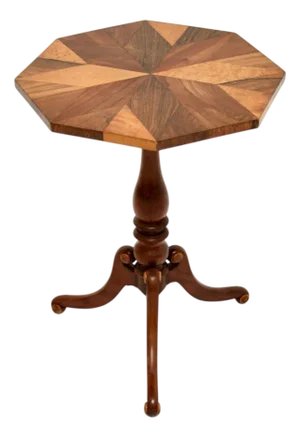 Georgian Walnut Snap Top Occasional Table, 1800s