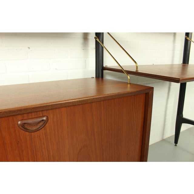 Teak Modular Wall System by Louis Van Teeffelen for Wébé, 1950s For Sale - Image 13 of 14