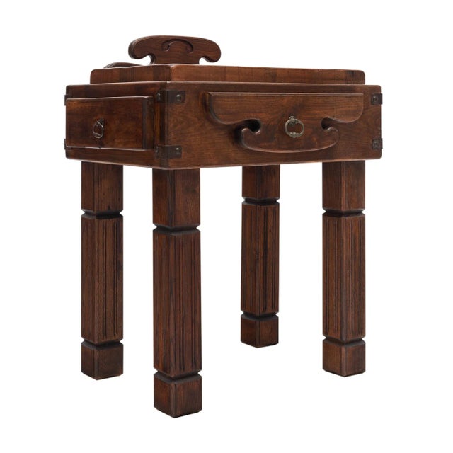 1930s French Vintage Butcher Block For Sale - Image 5 of 9