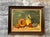 Vintage Still Life Original Oil Painting on Canvas, Framed and Signed by the Artist. Features a Still Life with Cantaloupe...