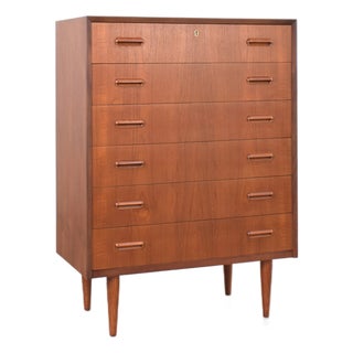 Mid-Century Modern Danish Teak Chest of Drawers, 1960s For Sale