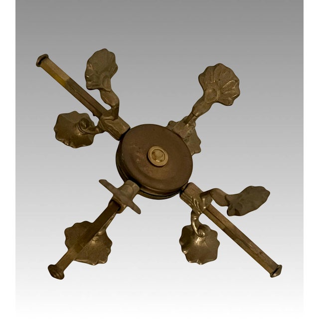 Adjustable Large Brass Planter / Pot / Bowl Display Stand Pedestal Trestle - Andrea by Sadek 8-12" For Sale In Tampa - Image 6 of 10