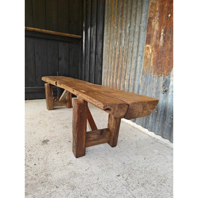 Brutalist Workbench Console, 1890s For Sale - Image 4 of 18