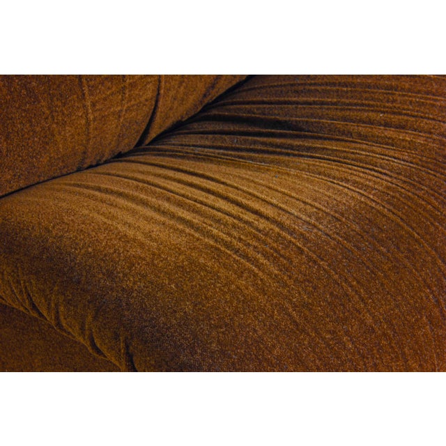 Modular Sofa in Rust Brown Velvet from Doimo, 1970s, Set of 5 For Sale - Image 10 of 17