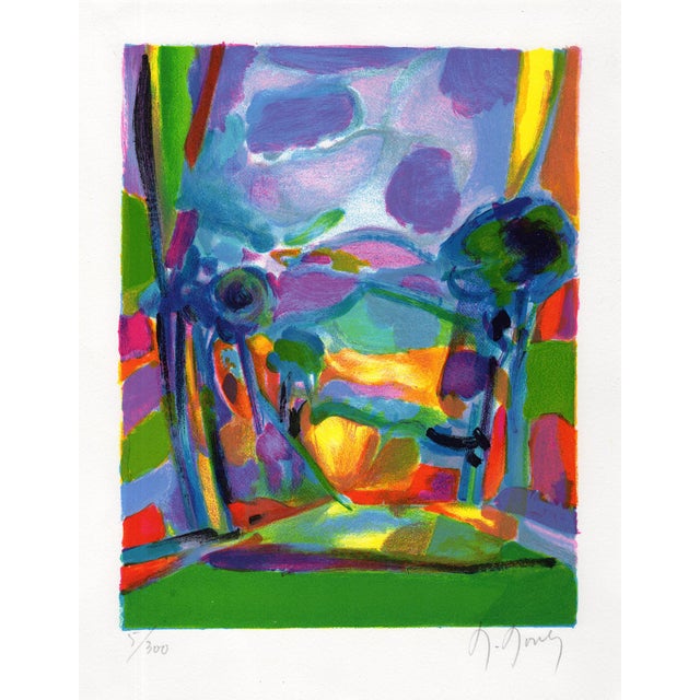 Artist: Marcel Mouly (1918 - 2008) Title: Les Nuages Mauve (The Mauve Clouds) Medium: Original color lithograph on wove...