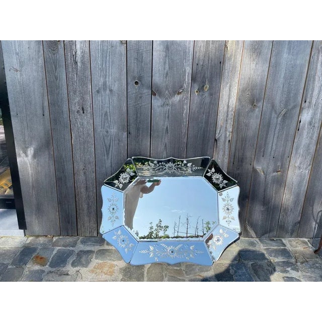 Mid-Century Modern Mid-Century Venetian Mirror, 1950s For Sale - Image 3 of 7