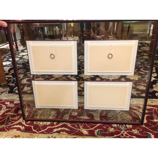 Fascinating Framed Hand-Painted Collection of Circus Animals - a Pair For Sale - Image 10 of 11