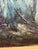 Textile Mid-Century Abstract Expressionist Oil Painting by Zvi Raphaeli With Safrai Art Gallery Provenance For Sale - Image 7 of 8
