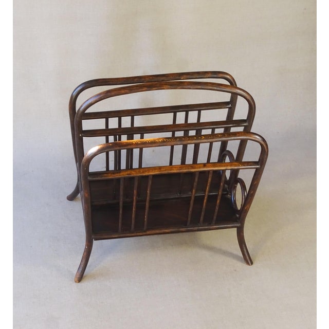 Vienna Secession No. 33 Magazine Rack by Michael Thonet, 1904 For Sale - Image 9 of 14