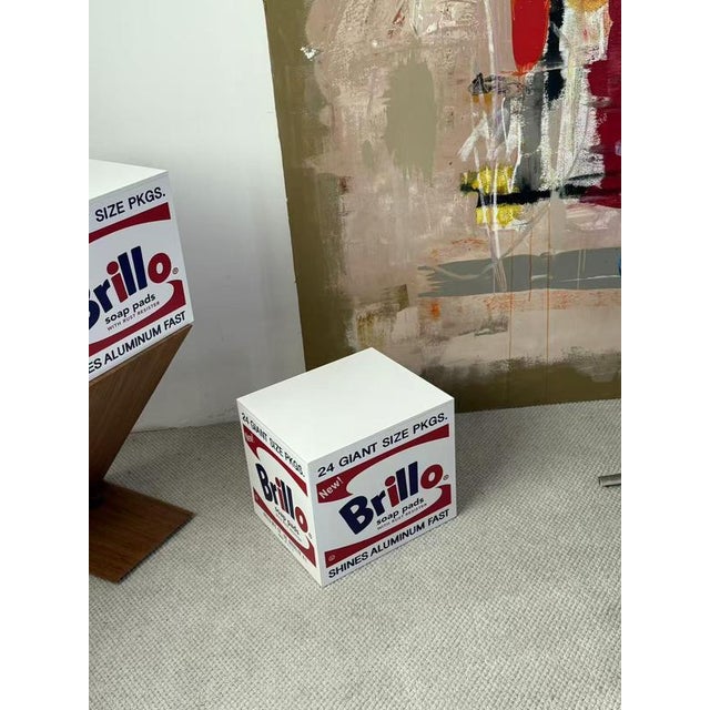 Andy Warhol Brillo Box White Flat 2025 Print on wood Limited in 100 editions 40cm x 34cm x 40cm Shipped flat-packed and...