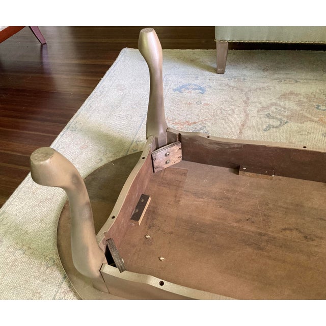 Wood Vintage Coffee/Side Tables With Faux Marble Tops For Sale - Image 7 of 12