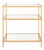 3 Tier Accent Table in Gold For Sale