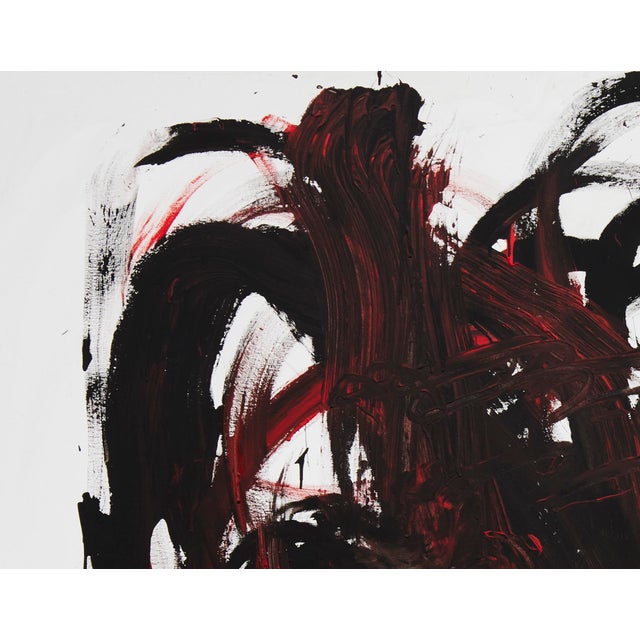 2020s "Doing Vertical Strokes / Night 1" Original Large Abstract Painting by Simon Findlay For Sale - Image 5 of 7