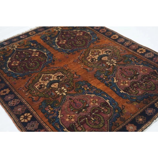 19th Century Antique Sarouk Rug 2'1'' x 2'7'' For Sale - Image 5 of 10