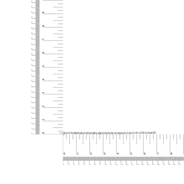 2020s 14K White Gold 2.0 Cttw Baguette and Princess-Cut Diamond Tennis Bracelet (H-I Color, SI1-SI2 Clarity) - 7" For Sale - Image 5 of 7