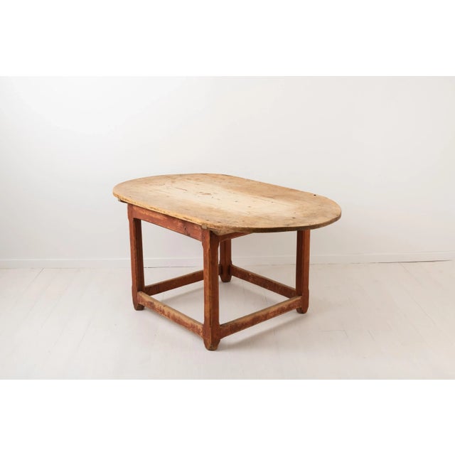 Brown Swedish Rustic Baroque Centre Table, Late 1700s For Sale - Image 8 of 15