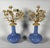 Pair of Louis XV style floral candelabra, Napoleon III period For Sale - Image 4 of 6