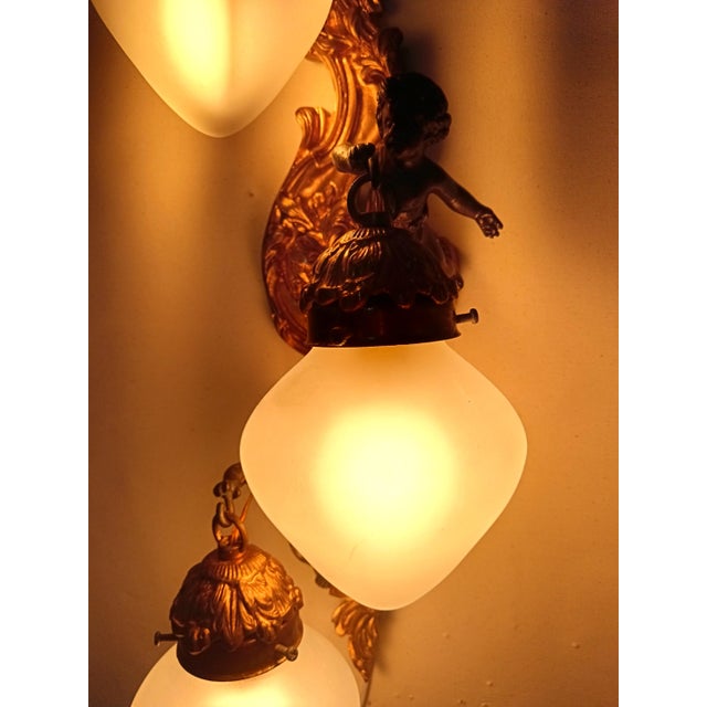 Large Vintage Napoleon III Style Wall Light, 1950s For Sale - Image 15 of 17