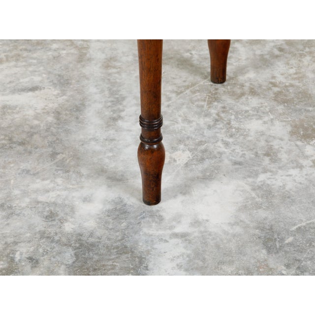 English English Regency 1820s Lift Top Console Table with Turned Legs and Arrow Feet For Sale - Image 3 of 12