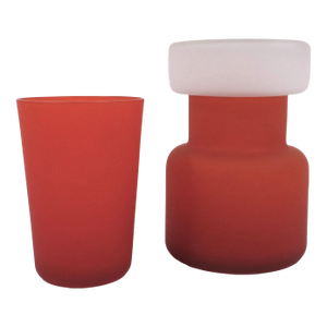 Vintage Italian Glass Vessels, Set of 2