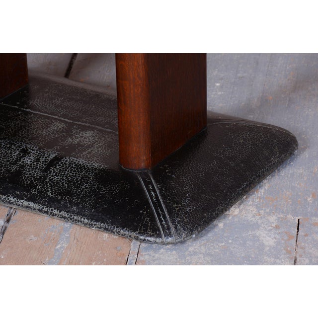 This elegant table, designed in the Art Deco style, comes from Czechoslovakia from the first half of the 20th century....