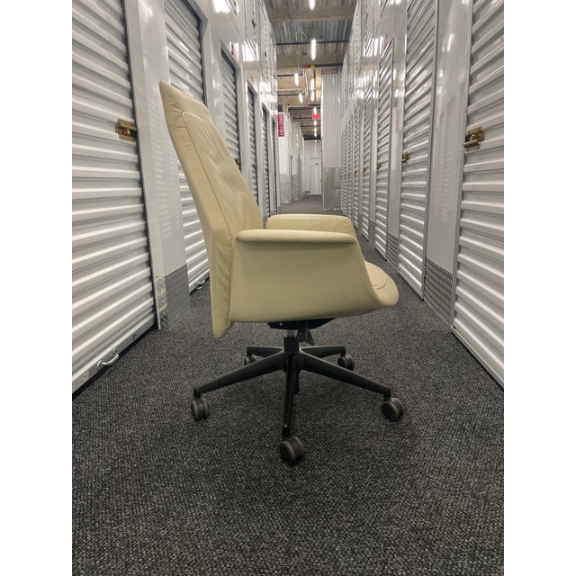 2010s Poltrona Frau Leather Executive Chair For Sale - Image 5 of 9