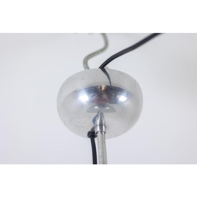 Silver Space Age Pendant Light, 1970s For Sale - Image 8 of 9