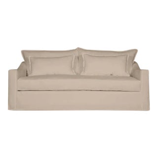 Moss Home Darcy Sofa 84", Safari Oatmeal For Sale