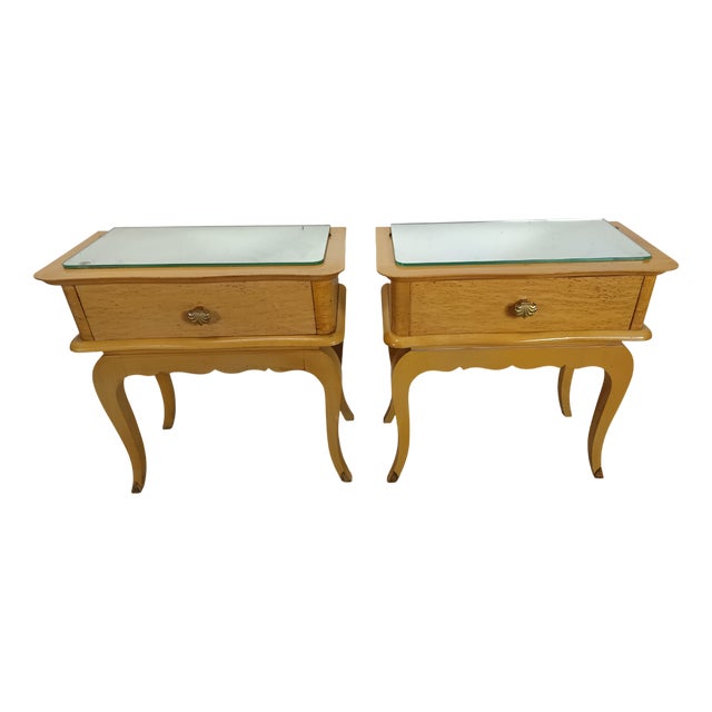 Art Deco Bedside Tables, 1920s, Set of 2 For Sale