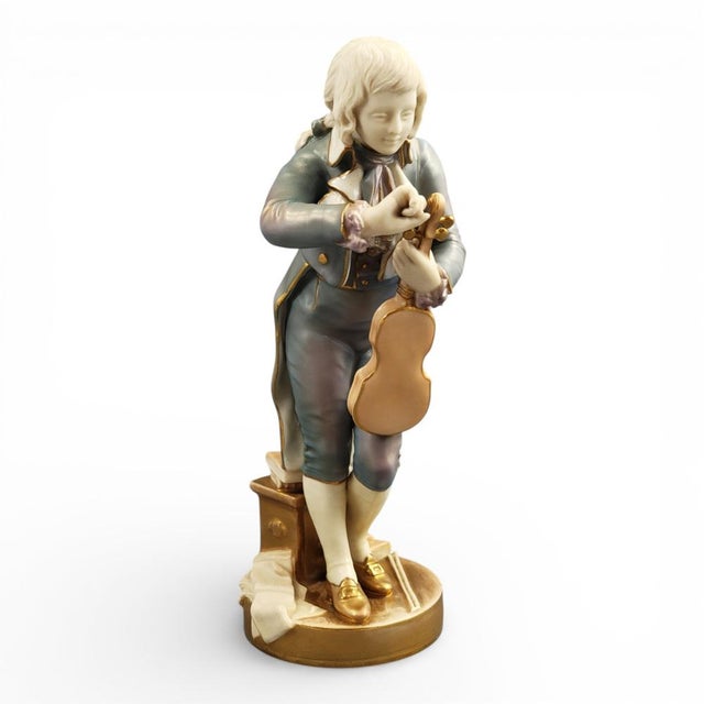Porcelain Model 1487 Figure of the Young Mozart from Royal Worcester, 1928 For Sale - Image 11 of 11