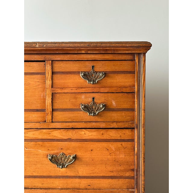 Late 19th Century Jas Shoolbred & Co. Ash Chest of Drawers, England, 19th Century For Sale - Image 5 of 18