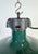 Mid-Century Modern French Industrial Dark Green Enamel Factory Pendant Lamp, 1960s For Sale - Image 3 of 18