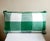 Handstitched Green & White Cotton Flannel Plaid Lumbar Pillow, Made in Portugal For Sale - Image 13 of 13
