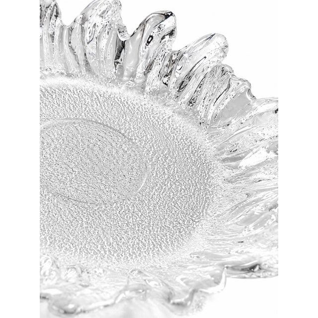 Brutalist Barock Serving Bowl in Glass from Lindshammar Glasbruk, 1970s For Sale - Image 3 of 7