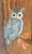 Wood Late 20th Century Folk Art Owl Paintings on Reclaimed Wood, a Pair For Sale - Image 7 of 9