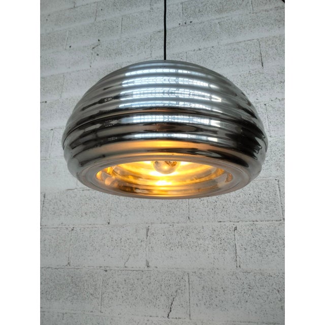 Splugen Brau Pendant Lamp in Aluminum by Achille and Piergiacomo Castiglioni for Flos, 1970s For Sale - Image 9 of 13