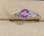 Pink Sapphire and Diamond 14 Karat White Gold Ring, Estate Size 6.5 For Sale - Image 11 of 18