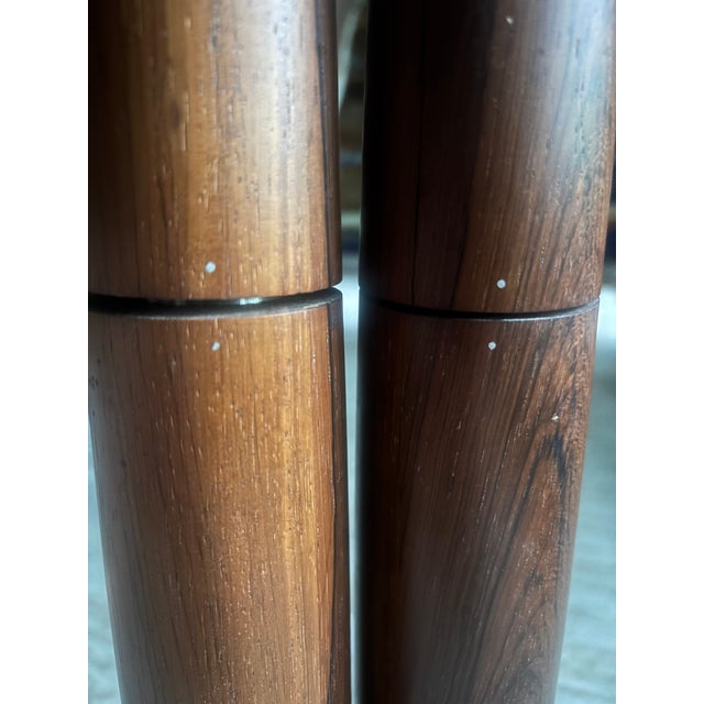 1960s Ronson Rosewood Varaflame Candlesticks, 1964--a Pair For Sale - Image 5 of 9