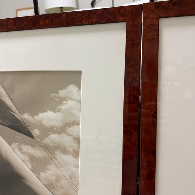 Contemporary Pair of Framed Michael Kahn Sailboat Photos For Sale - Image 3 of 16