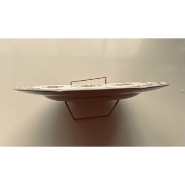 Vintage Ascot Service Plate by Wood and Sons England Decorative Wall Plate For Sale - Image 4 of 6