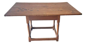Antique Wood Tavern Table With Patina
