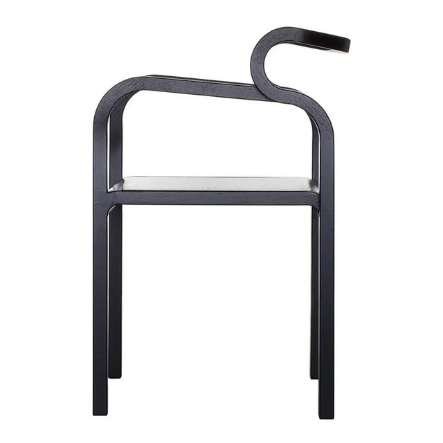 Odette Black Oak Chair by Fred and Juul For Sale - Image 6 of 9